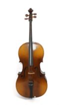 A FULL SIZE CELLO WITH ACCESSORIES (QTY)
