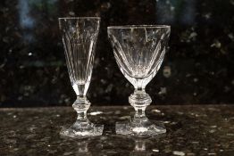 BACCARAT; A SET OF VARIOUS HARCORT PATTERN DRINKING GLASSES (54)