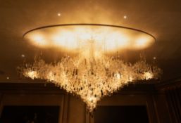 OTORO/EVA MENZ DESIGN; A SWAROVSKI CUT GLASS CEILING LIGHT
