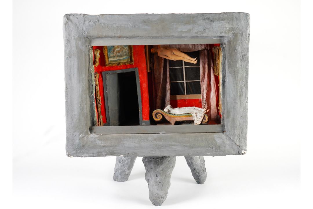 Paper Bell Open QUENTIN BELL (BRITISH 1910-1996) Gogglebox diorama mixed media, plaster ...