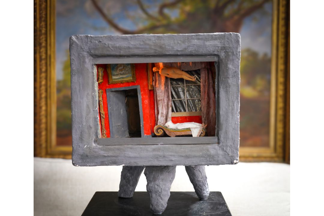 Paper Bell Open QUENTIN BELL (BRITISH 1910-1996) Gogglebox diorama mixed media, plaster ...