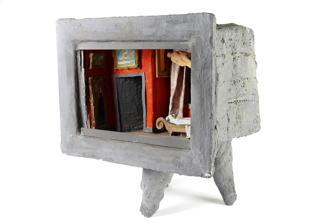 Paper Bell Open QUENTIN BELL (BRITISH 1910-1996) Gogglebox diorama mixed media, plaster ...