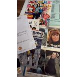 Collection of celebrity autograph material