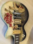 Custom Electric guitar hand painted by McNulty, sl