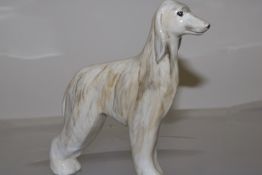 Anita Harris Afghan hound dog signed in gold