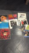 Collection of 8 LP records together with single re