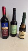Set of 3 assorted Parliament-label wines and Champagne