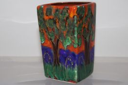 Anita Harris bluebell wood vase signed in gold