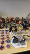 Collection of Disney infinity figures including ba