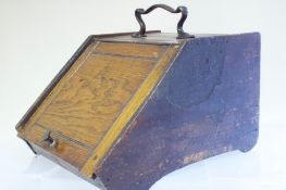 Edwardian Oak Coal Scuttle