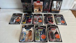 Group of Star Wars Kenner Retro Collection and Hasbro Black Series action figures (11)