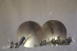 Bag of silver earrings 27g