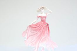 Coalport bone china figure of a lady, model CW340