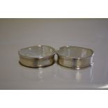 Pair of silver napkin rings Birmingham 21g
