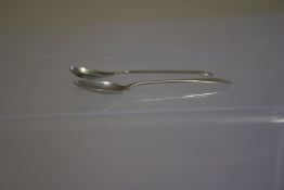 2 Silver spoons, 1 Sheffield & 1 Birmingham Weight