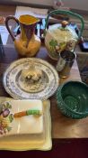 Group of assorted ceramics and stainless-steel cutlery, including Unicraft set