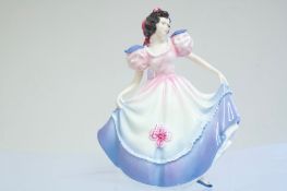 Royal Doulton ‘Angela’ HN 3419 porcelain figurine with 1992 collectors event certificate