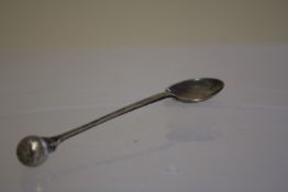 Silver gold ball spoon Birmingham 13g