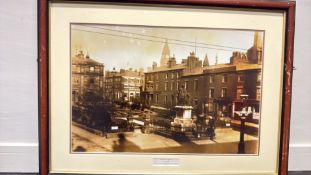 Framed Sepia Photographic Print, 