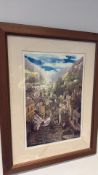 Framed limited-edition signed colour print, St. Georges Square(59/100)