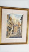 K.W. Burton: Low Petergate, York (Framed watercolour)