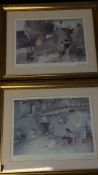 Pair of framed prints after William Russell Flint