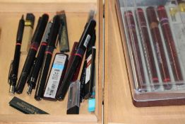 Collection of unsorted pens