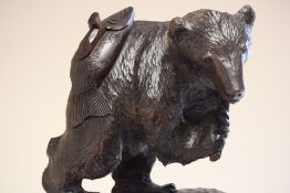 Large German black forest carved bear