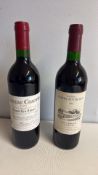 Pair of Saint-milion wines: ChÃ¢teau Chauvin 1990 and ChÃ¢teau Tertre Roteboeuf 1993