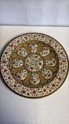 Rare Zsolnay Pecs charger Diameter 36.5cm - good all around condition