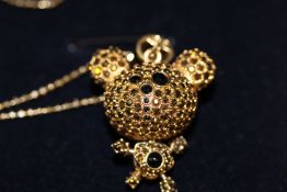 Swarovski chain & pendant - pendant in the form of