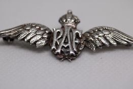 RAF Silver pin brooch