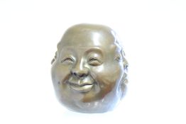 Large bronze 4 face buddha