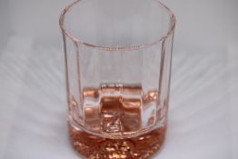 Set of four lion head rose gold covered tumblers