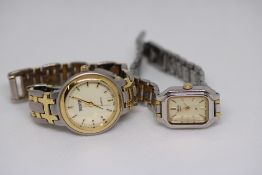 Ladies Seiko quartz and Ronson quartz wristwatches