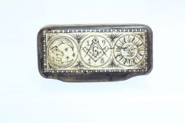 Bone masonic box The Trench rat Hamel 1918