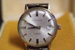 Gents boxed mechanical excalibur wristwatch