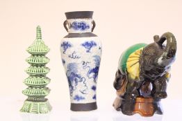 Set of Three Decorative Ceramic Ornaments