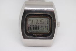 Gents citizen, crystron digital multifunction wris