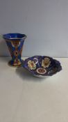 Two Noritake Imari-style Porcelain Vase and Bowl