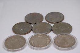 Collection of 7x Five pound coins