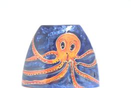 Anita Harris vase octopus signed in gold