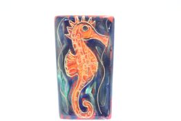 Anita Harris vase seahorse signed in gold