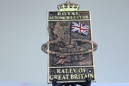 Cast iron royal automobile club rally of Great Bri