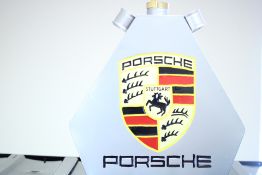 Silver porsche petrol can