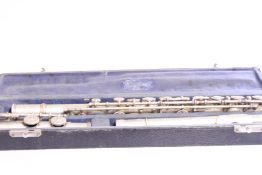 Cased metal concert flute