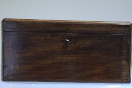 Mahogany box & key