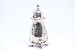 Silver pepper pot Birmingham hallmark date letter