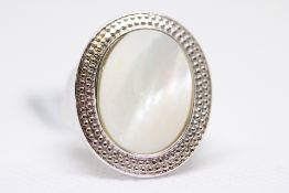 Sterling silver white mother of pearl limited edit