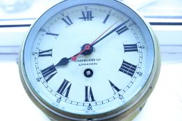 Chadburns Ltd, Liveropool Brass Ship’s clock - currently ticking (Original)